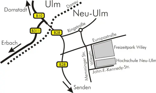 Anfahrt Neu-Ulm